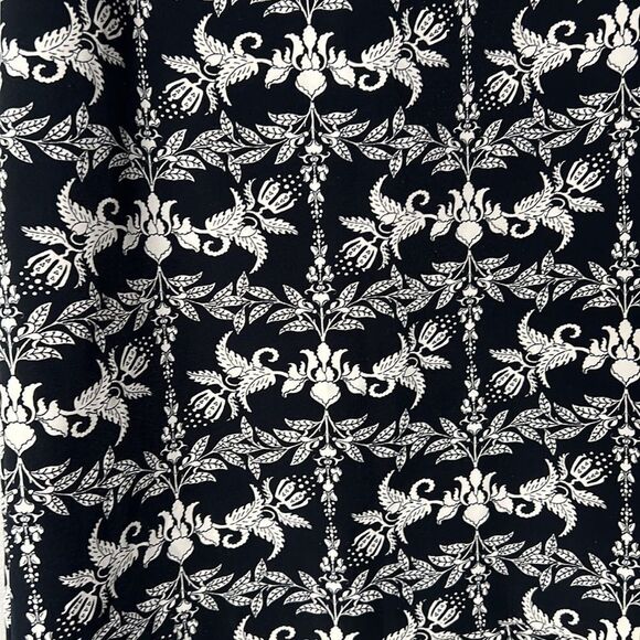 Zara Woman Floral Lace Graphic Print Black Ivory Shift Dress Size Medium - Picture 7 of 13